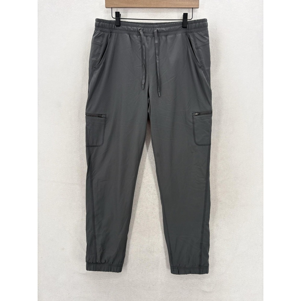 Eddie Bauer Flexion Fleece Lined Womens Jogger Pants 10 Gray StormRepel Stretch
